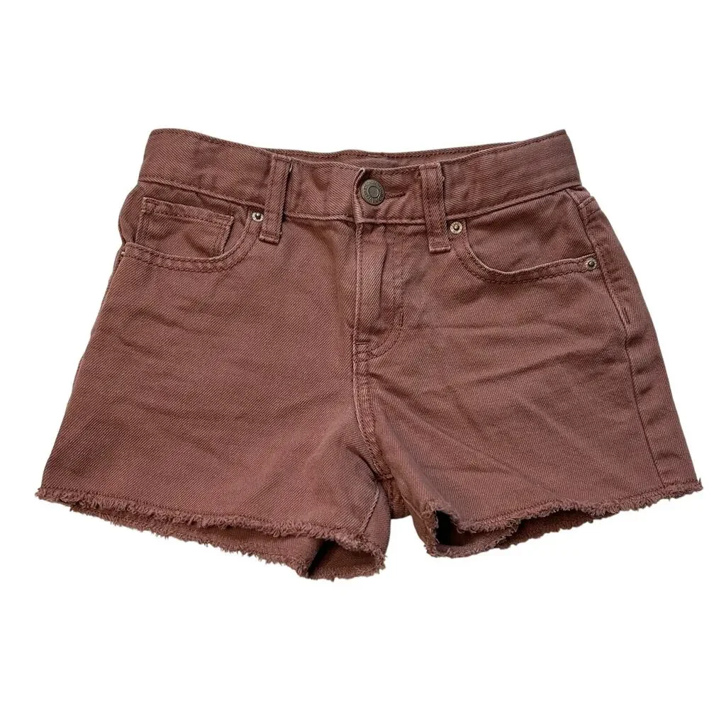 Old Navy Girls Blush Pink Denim Shorts 7Y